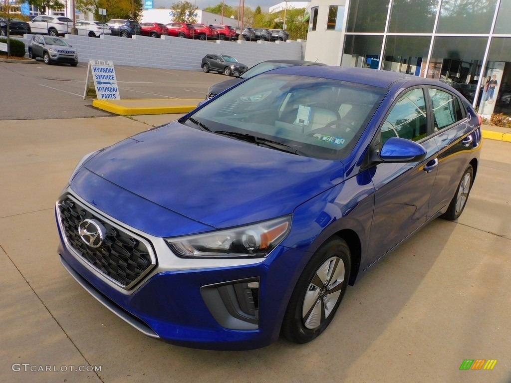 Intense Blue 2022 Hyundai Ioniq Hybrid Blue Exterior Photo #143039142