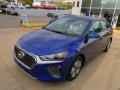 Front 3/4 View of 2022 Ioniq Hybrid Blue