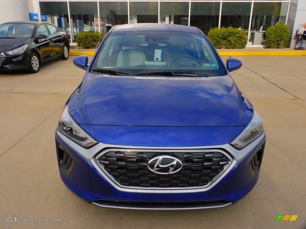 2022 Ioniq Hybrid Blue - Intense Blue / Gray photo #8