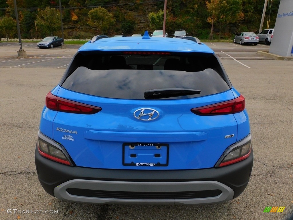 2022 Kona SEL AWD - Blue Wave / Black photo #3