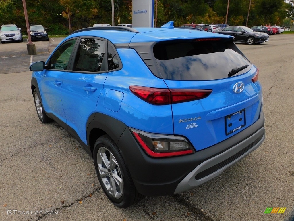 2022 Kona SEL AWD - Blue Wave / Black photo #5
