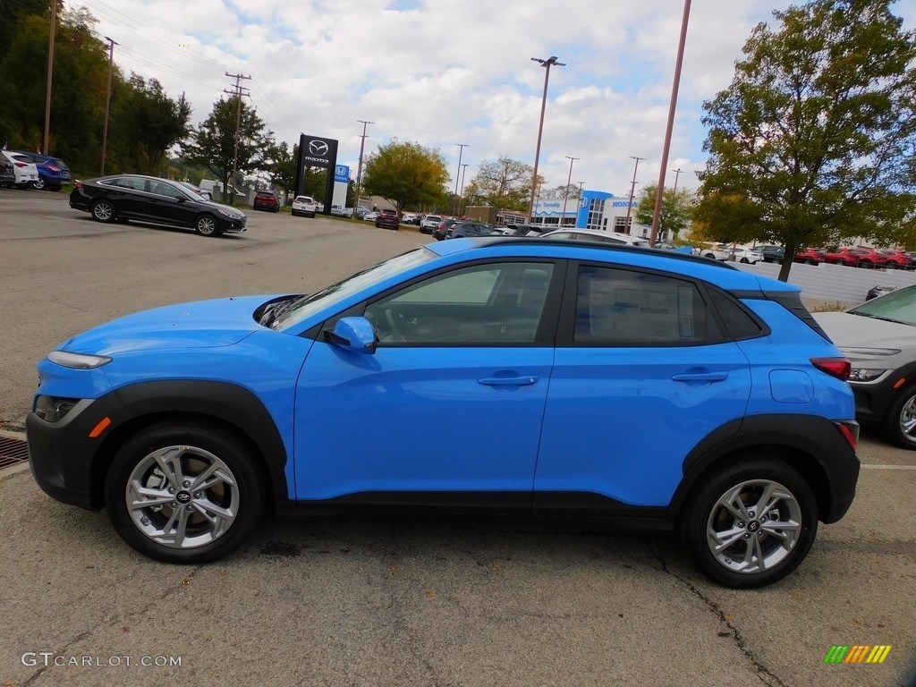 2022 Kona SEL AWD - Blue Wave / Black photo #6