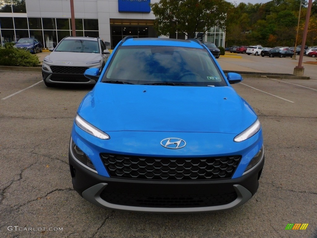 2022 Kona SEL AWD - Blue Wave / Black photo #8