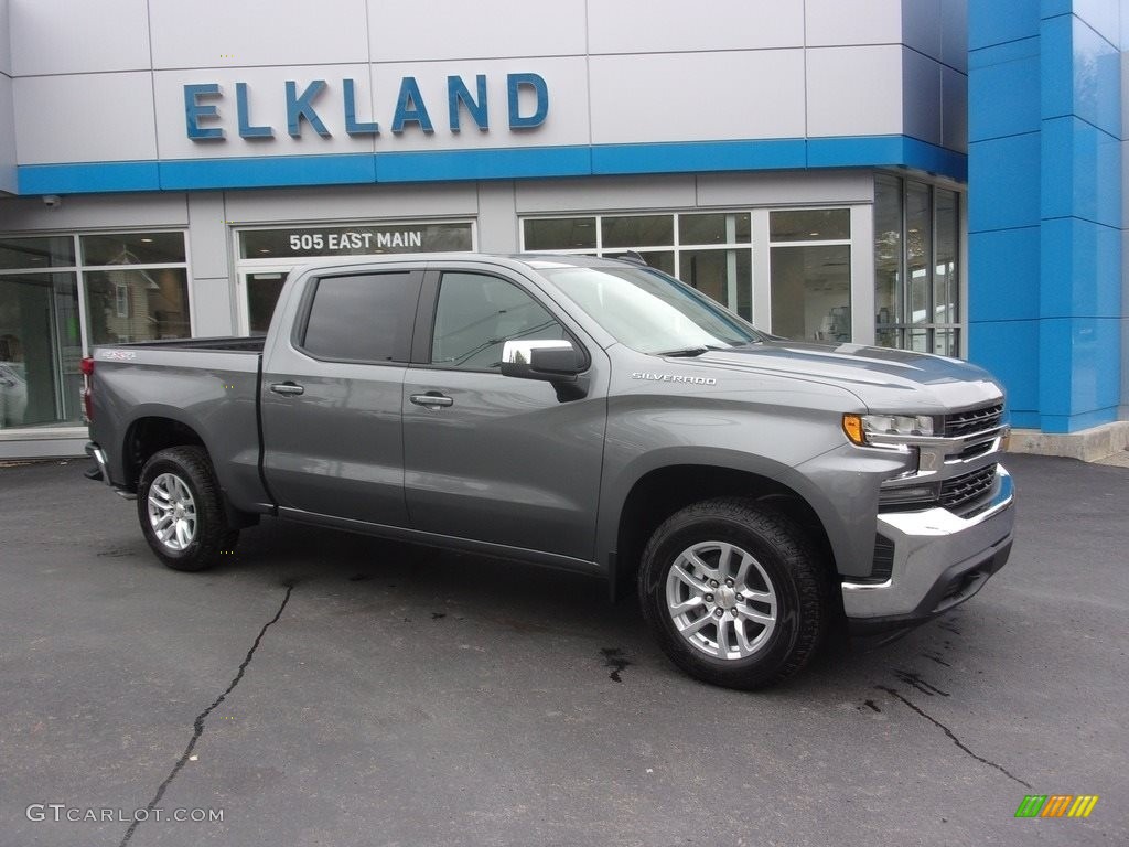 2021 Silverado 1500 LT Crew Cab 4x4 - Satin Steel Metallic / Jet Black photo #1