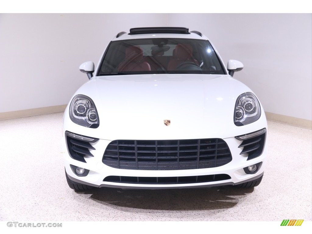 2018 Macan S - White / Black/Garnet Red photo #2