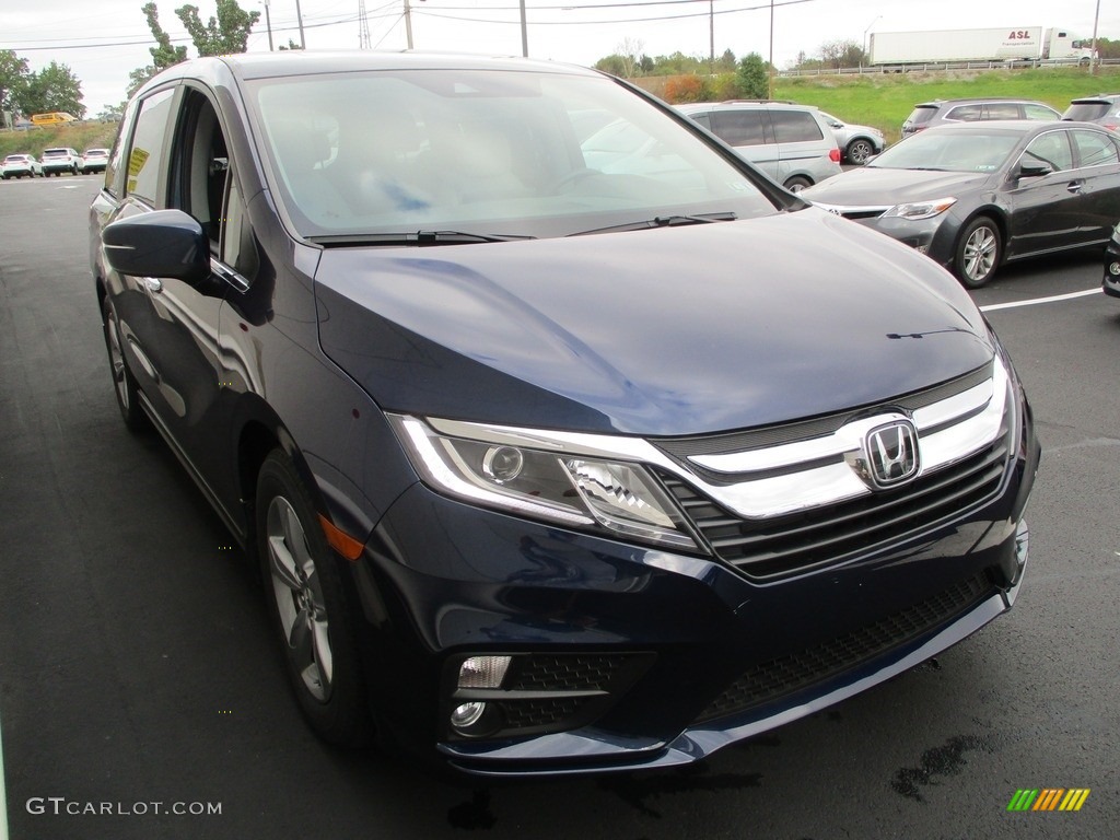 2019 Odyssey EX-L - Obsidian Blue Pearl / Gray photo #7