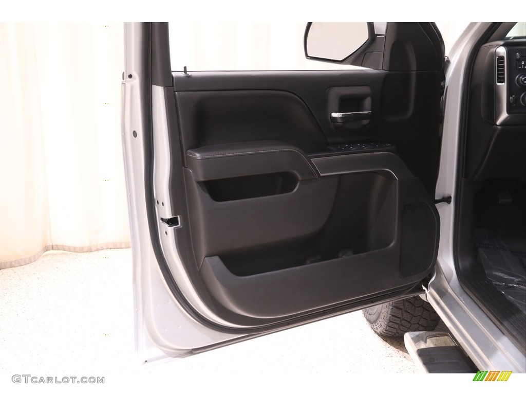 2016 Chevrolet Silverado 1500 LT Crew Cab 4x4 Jet Black Door Panel Photo #143044734