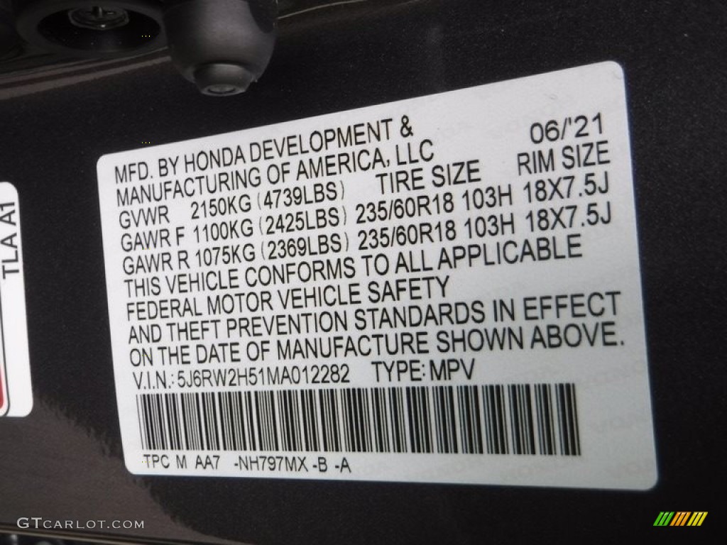 2021 CR-V EX AWD - Modern Steel Metallic / Gray photo #31
