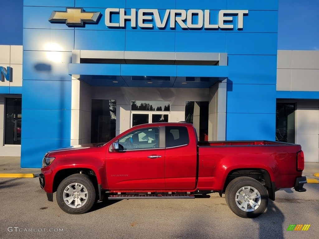 Cherry Red Tintcoat 2022 Chevrolet Colorado LT Extended Cab Exterior Photo #143047477