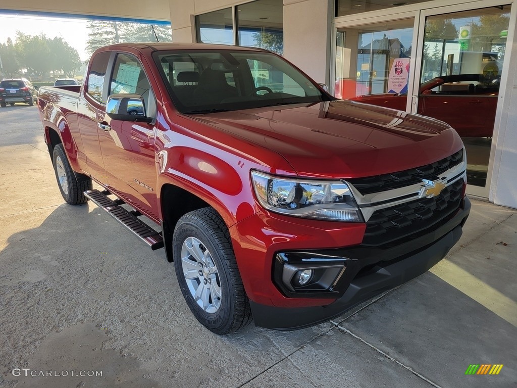 Cherry Red Tintcoat 2022 Chevrolet Colorado LT Extended Cab Exterior Photo #143047505
