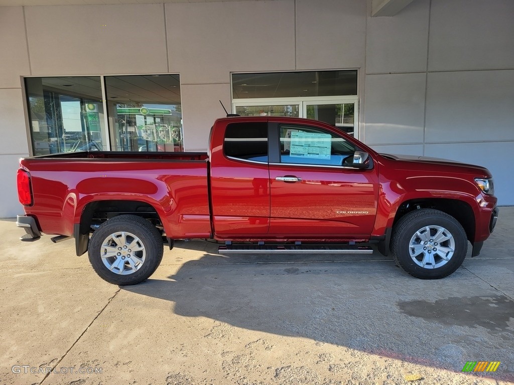 Cherry Red Tintcoat 2022 Chevrolet Colorado LT Extended Cab Exterior Photo #143047526