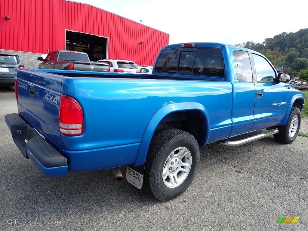 Intense Blue Pearl 2000 Dodge Dakota Sport Extended Cab 4x4 Exterior Photo #143047649