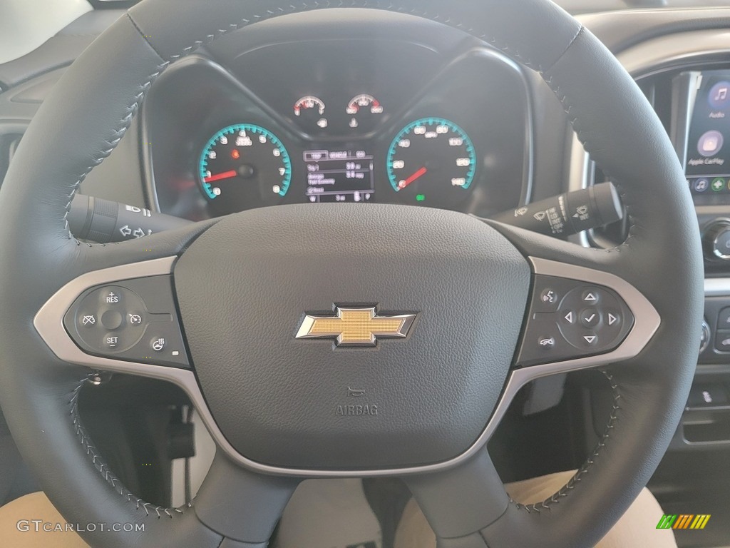 2022 Chevrolet Colorado LT Extended Cab Jet Black Steering Wheel Photo #143047976