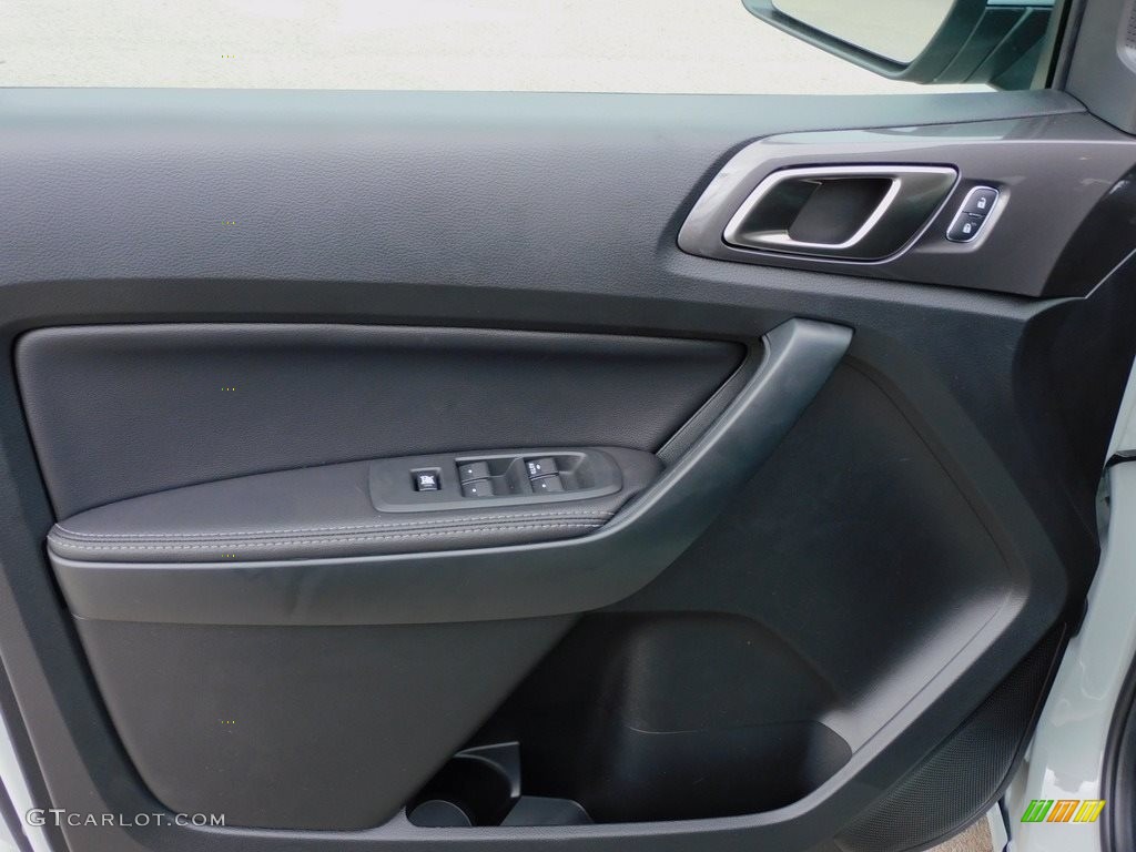 2021 Ford Ranger Lariat SuperCrew 4x4 Ebony Door Panel Photo #143048717