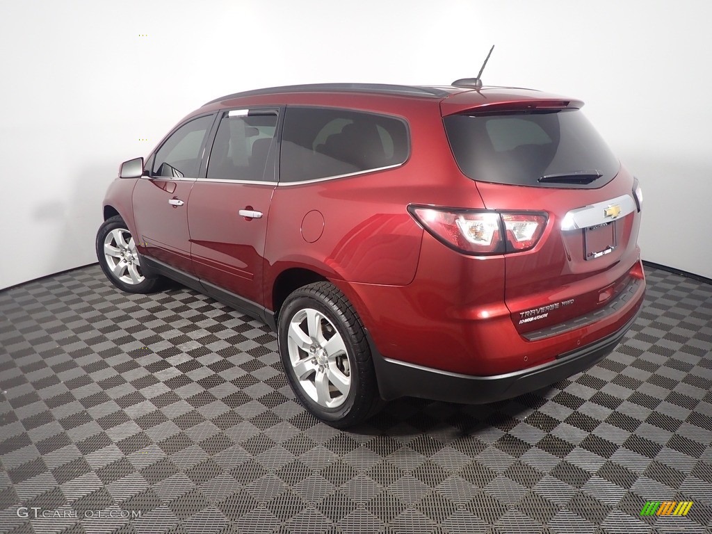 2017 Traverse LT AWD - Siren Red Tintcoat / Ebony photo #13