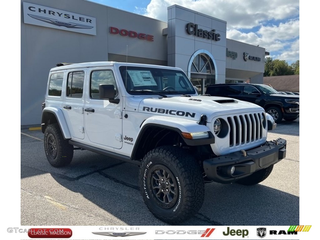 2021 Wrangler Unlimited Rubicon 4x4 - Bright White / Black photo #1