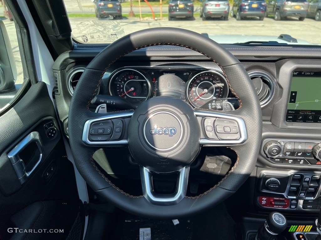 2021 Wrangler Unlimited Rubicon 4x4 - Bright White / Black photo #6