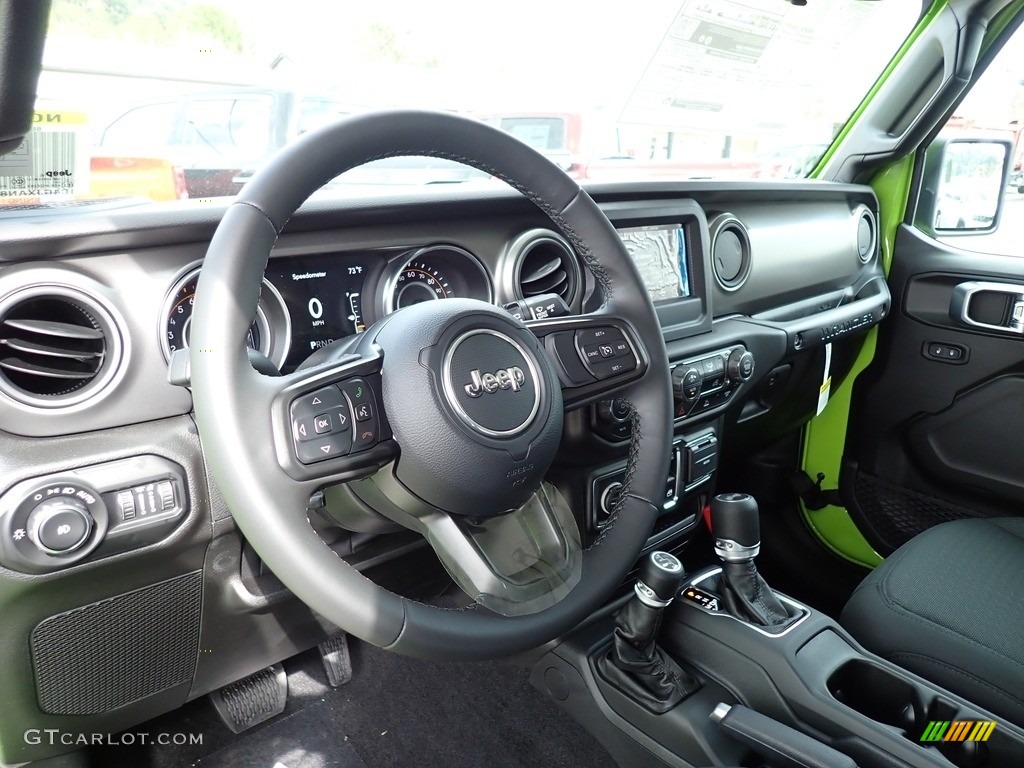2021 Jeep Wrangler Sport 4x4 Black Steering Wheel Photo #143049716