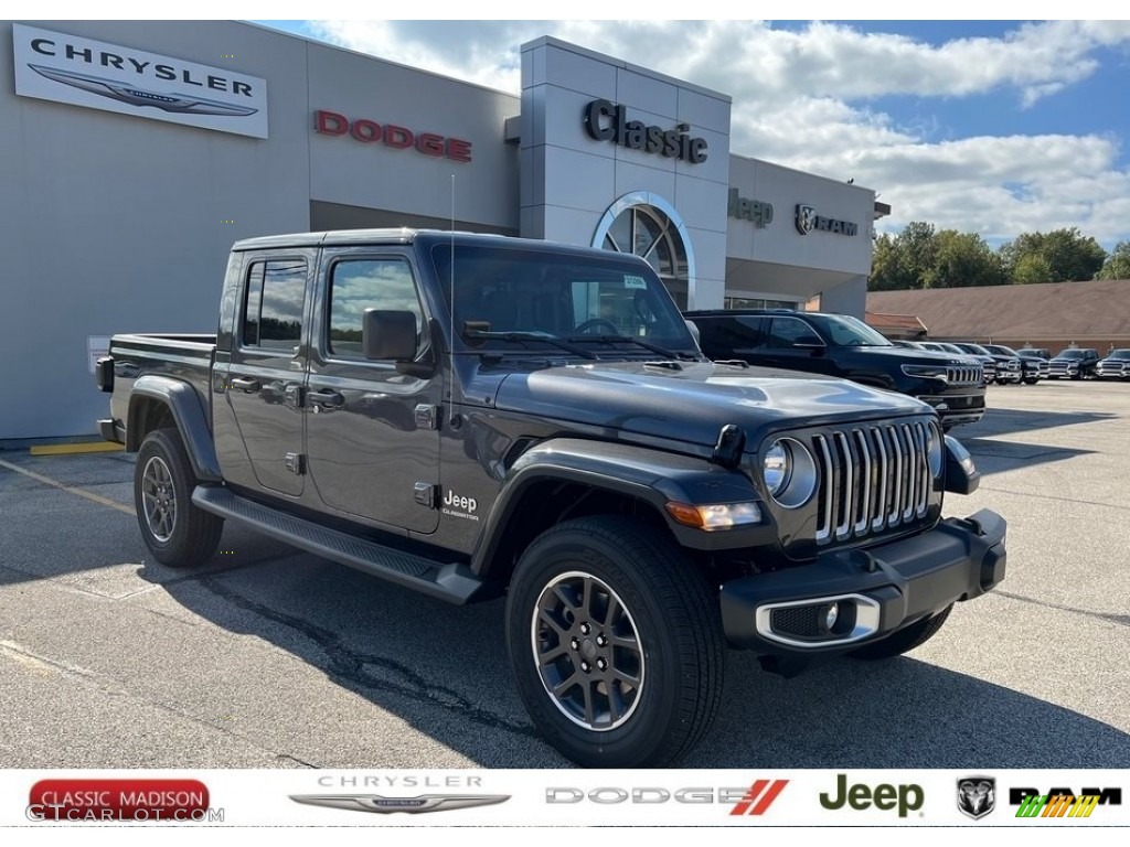 2021 Gladiator Overland 4x4 - Granite Crystal Metallic / Black photo #1