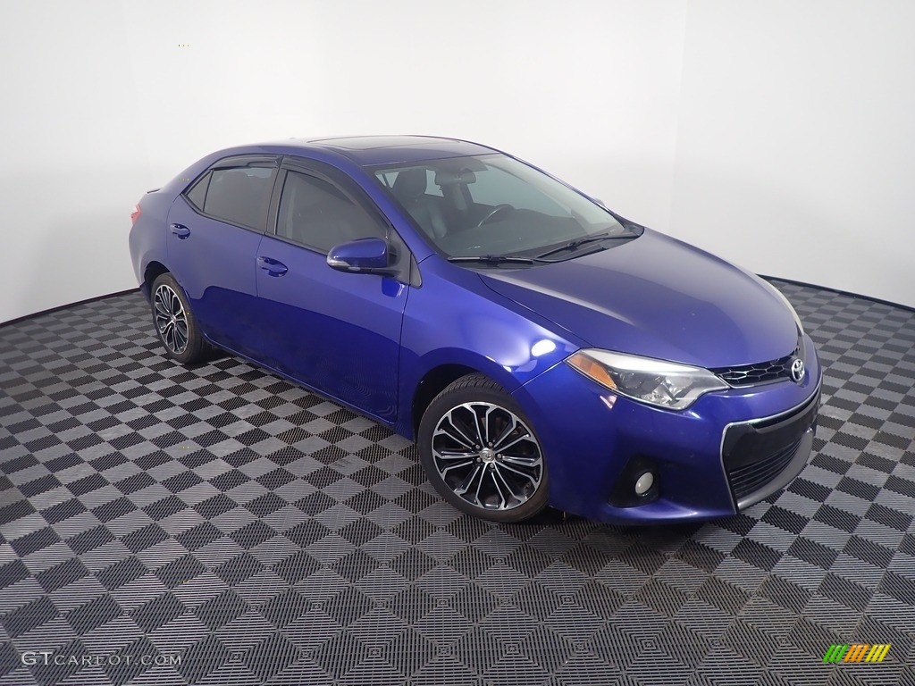 2014 Corolla S - Blue Crush Metallic / Black photo #4
