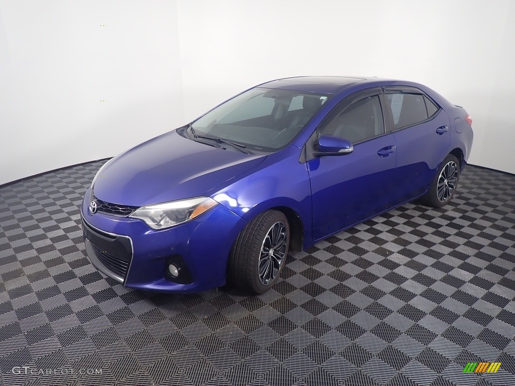2014 Corolla S - Blue Crush Metallic / Black photo #9