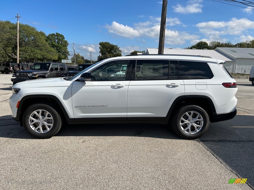 2021 Grand Cherokee L Limited 4x4 - Bright White / Global Black/Wicker Beige photo #10