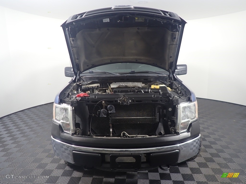 2013 F150 XL SuperCrew 4x4 - Blue Jeans Metallic / Steel Gray photo #7