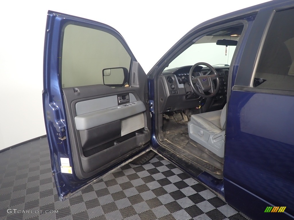 2013 F150 XL SuperCrew 4x4 - Blue Jeans Metallic / Steel Gray photo #17