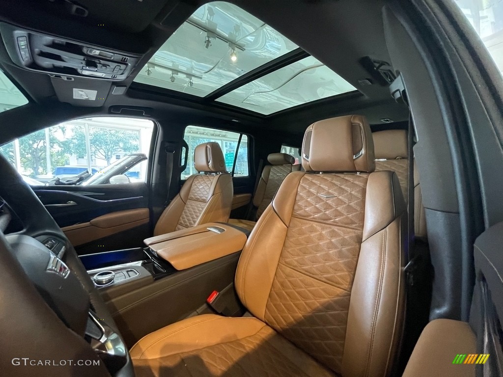 Brandy/Very Dark Atmosphere Interior 2021 Cadillac Escalade Premium Luxury 4WD Photo #143051822