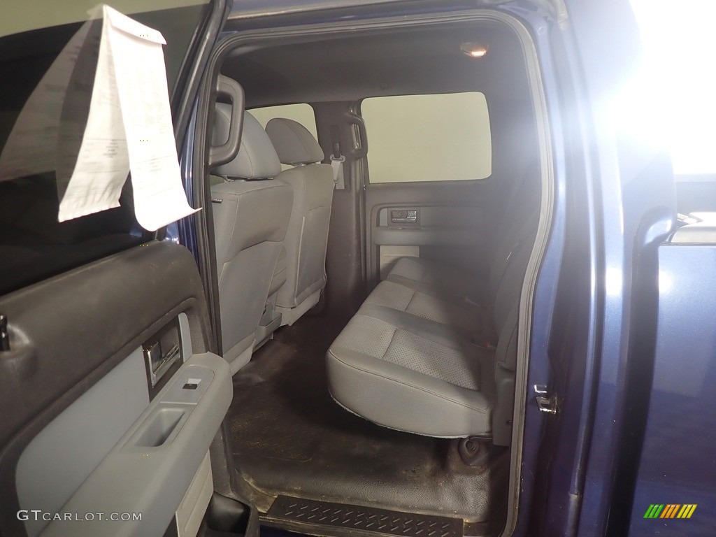 2013 F150 XL SuperCrew 4x4 - Blue Jeans Metallic / Steel Gray photo #29