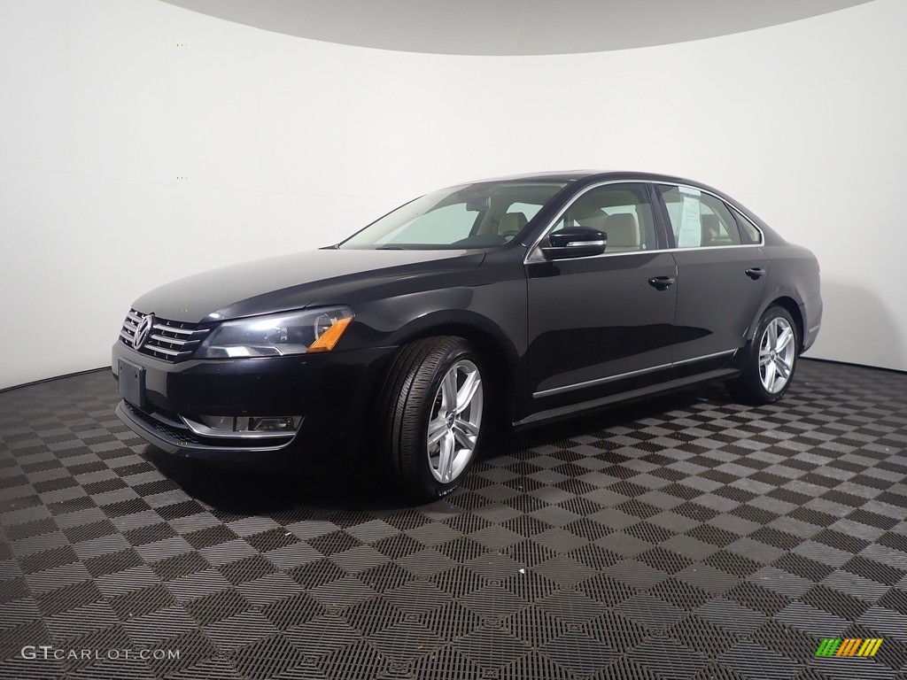 2013 Passat TDI SEL - Black / Titan Black photo #10