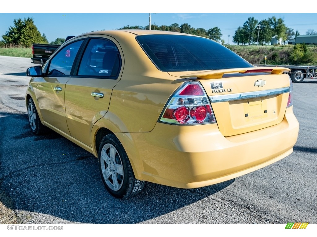 2009 Aveo LT Sedan - Summer Yellow / Charcoal photo #6