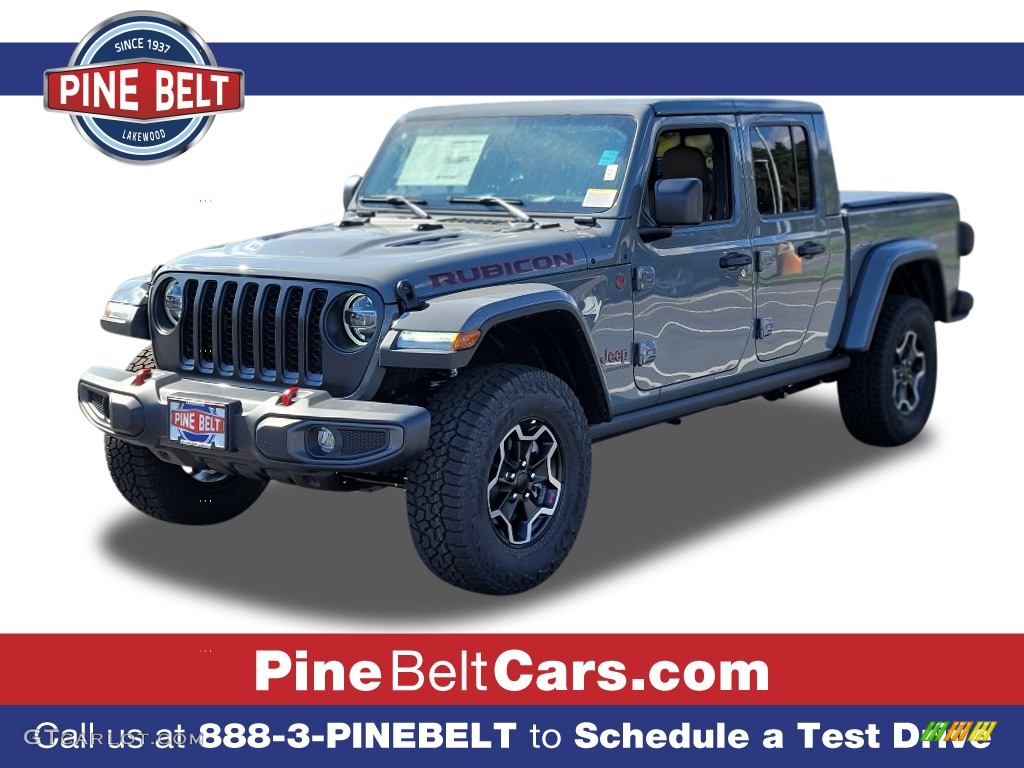 2021 Gladiator Rubicon 4x4 - Sting-Gray / Black/Dark Saddle photo #1