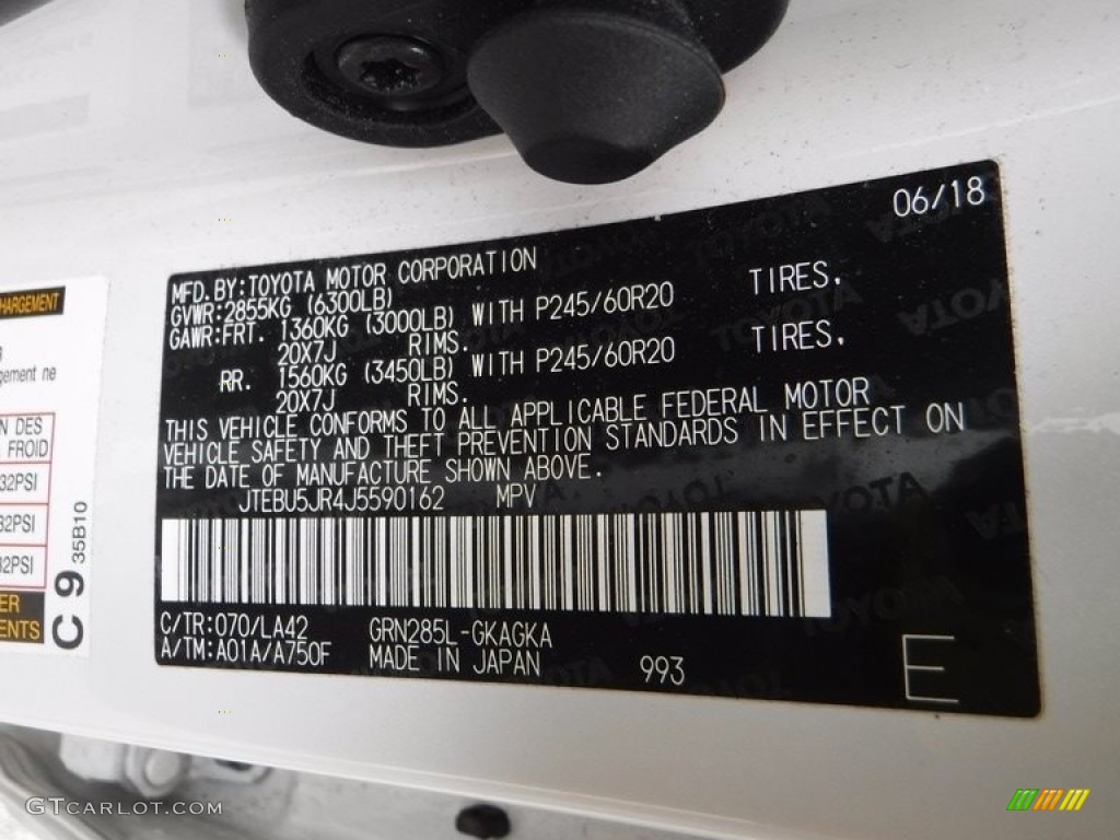 2018 4Runner Limited 4x4 - Blizzard White Pearl / Sand Beige photo #31