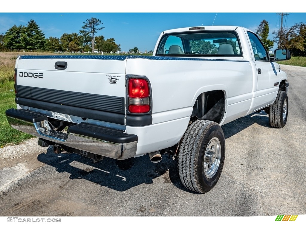 2001 Ram 2500 SLT Regular Cab 4x4 - Bright White / Agate photo #4