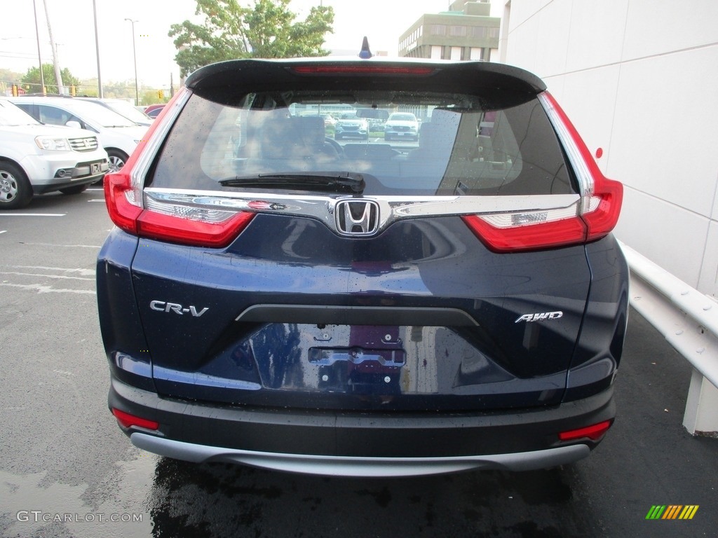 2017 CR-V LX AWD - Obsidian Blue Pearl / Gray photo #4