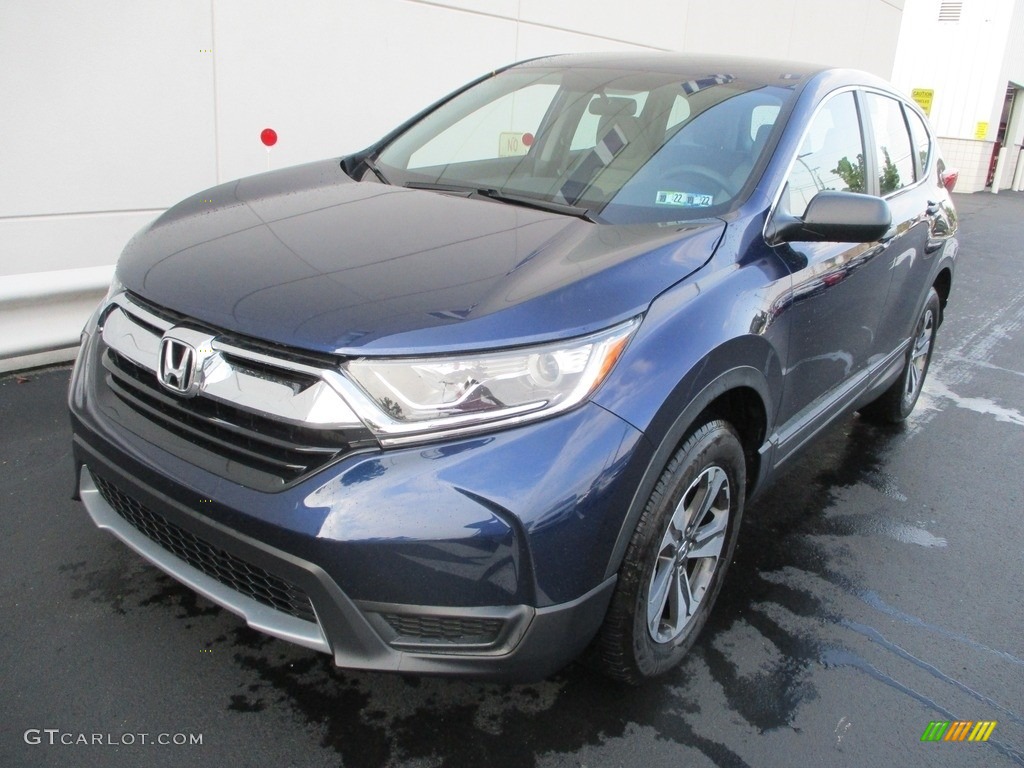 2017 CR-V LX AWD - Obsidian Blue Pearl / Gray photo #9