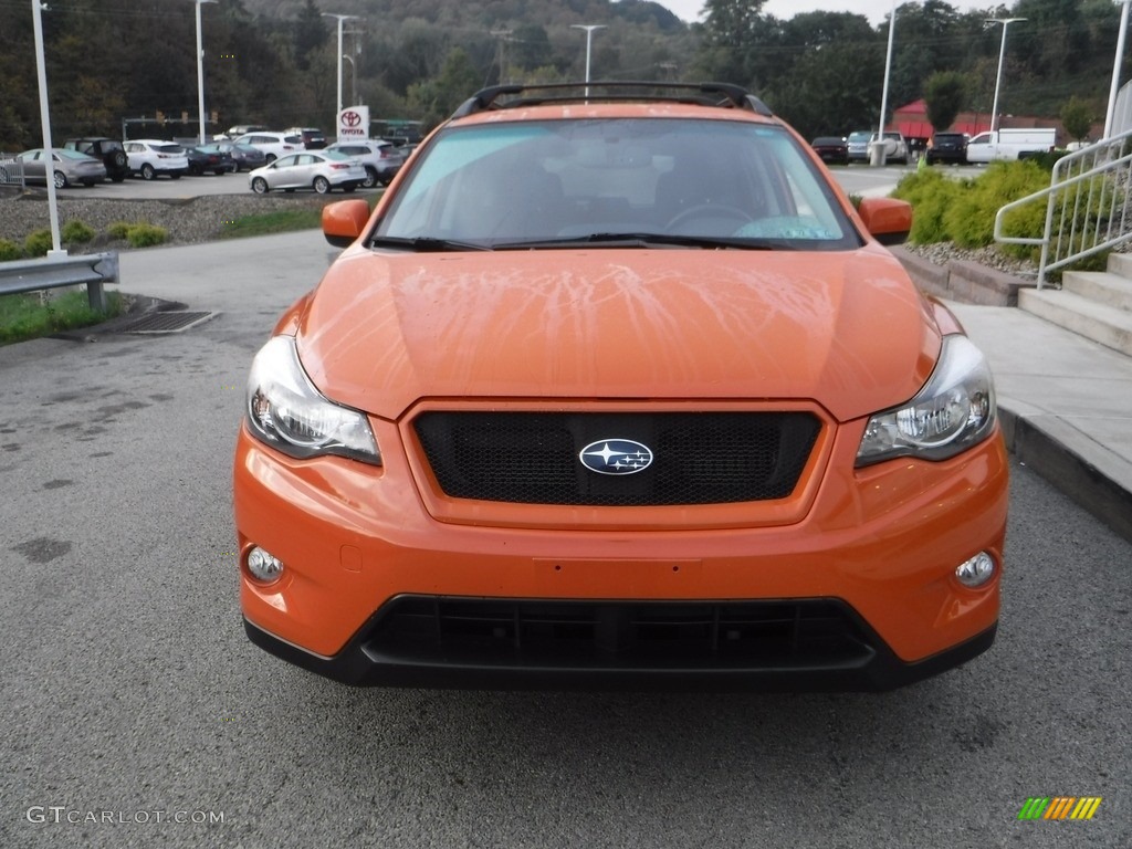 2014 XV Crosstrek 2.0i Premium - Tangerine Orange Pearl / Black photo #11