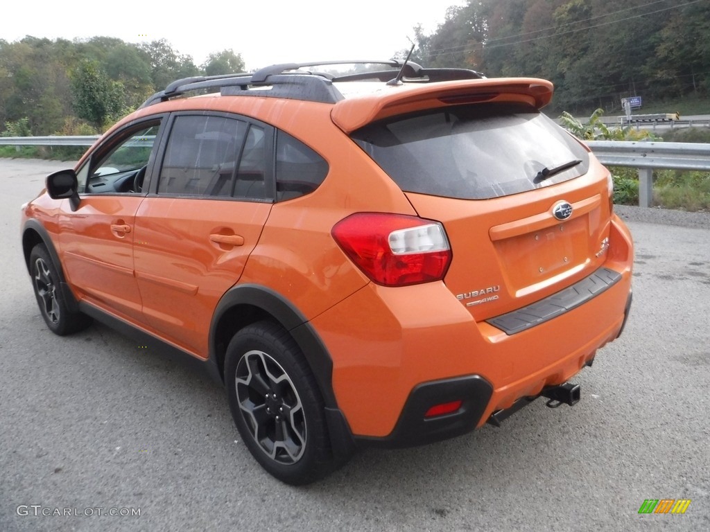 2014 XV Crosstrek 2.0i Premium - Tangerine Orange Pearl / Black photo #14