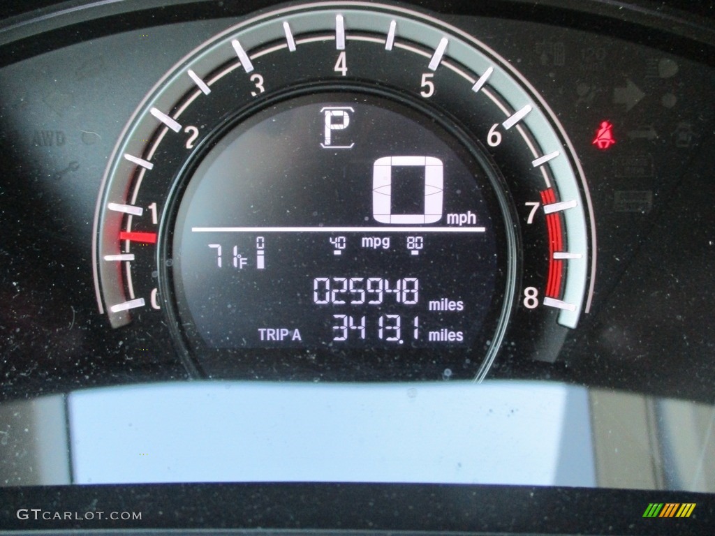 2017 CR-V LX AWD - Obsidian Blue Pearl / Gray photo #20