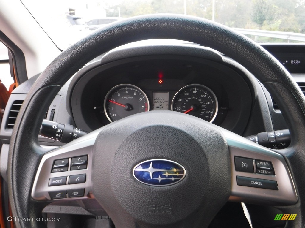 2014 XV Crosstrek 2.0i Premium - Tangerine Orange Pearl / Black photo #24