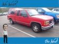 1997 Victory Red GMC Sierra 1500 SL Extended Cab  photo #1