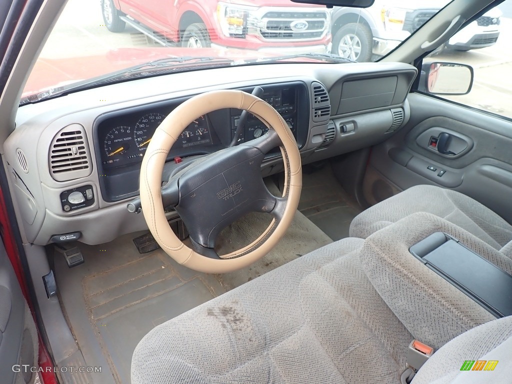 Pewter Gray Interior 1997 GMC Sierra 1500 SL Extended Cab Photo #143057828