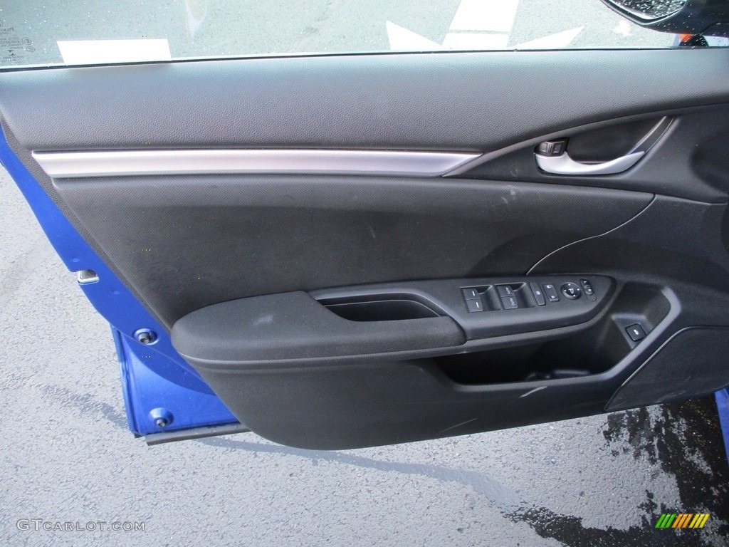 2018 Civic LX Sedan - Aegean Blue Metallic / Black photo #10