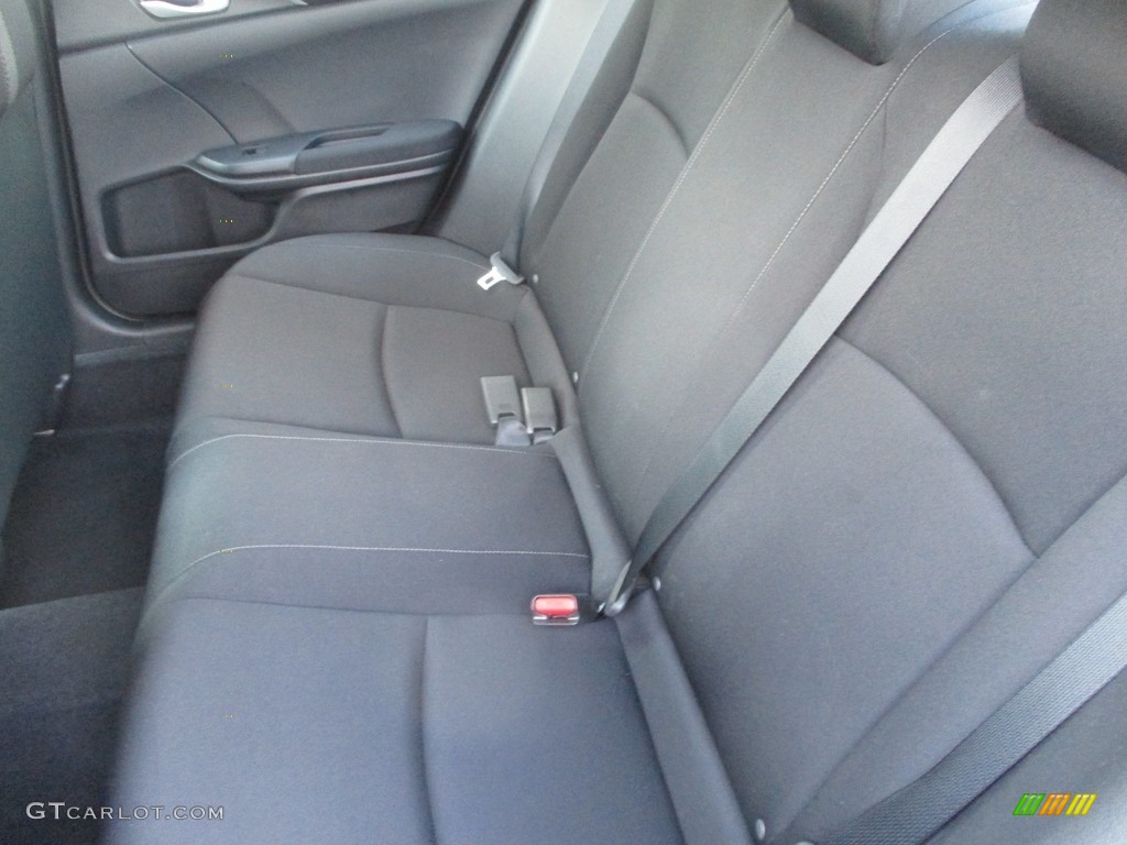 2018 Civic LX Sedan - Aegean Blue Metallic / Black photo #12