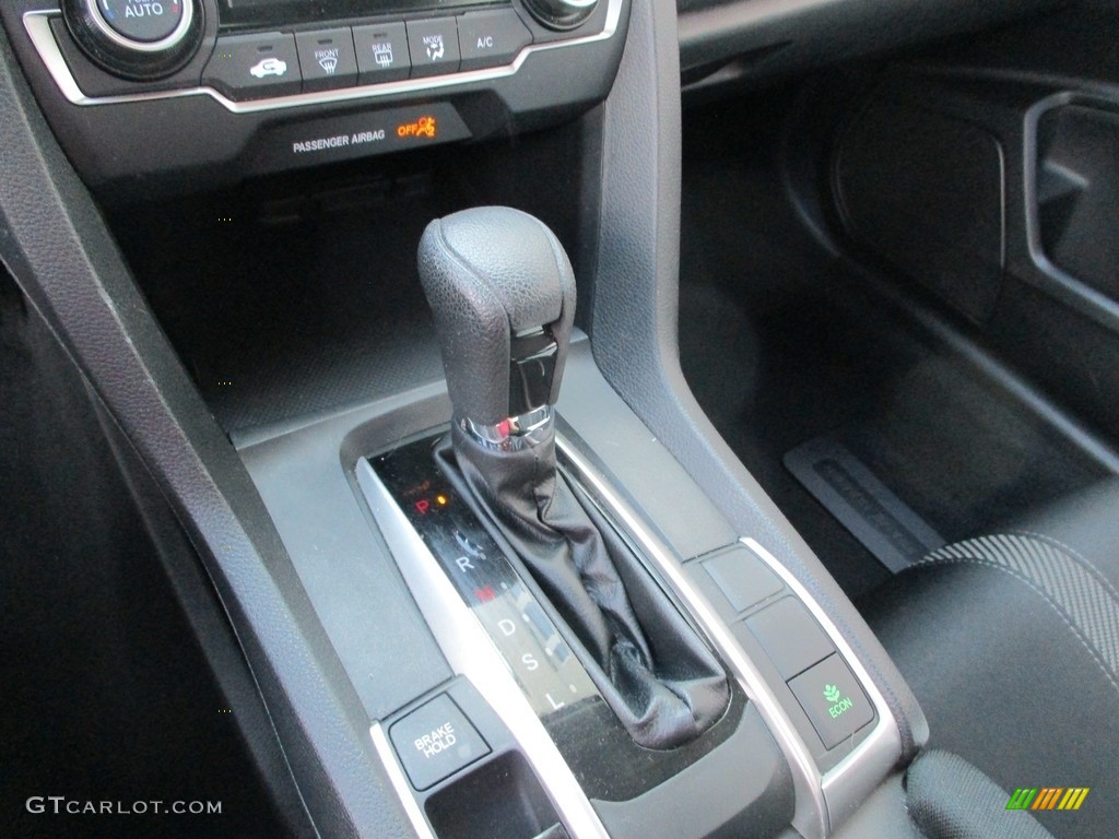 2018 Civic LX Sedan - Aegean Blue Metallic / Black photo #15