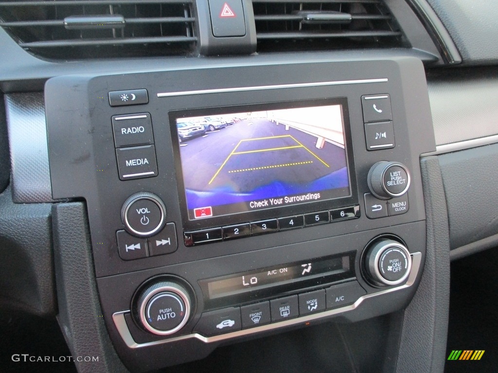 2018 Civic LX Sedan - Aegean Blue Metallic / Black photo #16