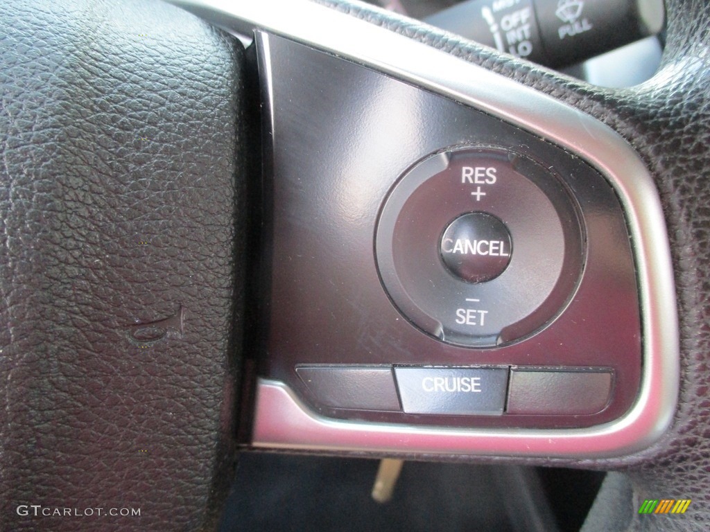 2018 Civic LX Sedan - Aegean Blue Metallic / Black photo #17