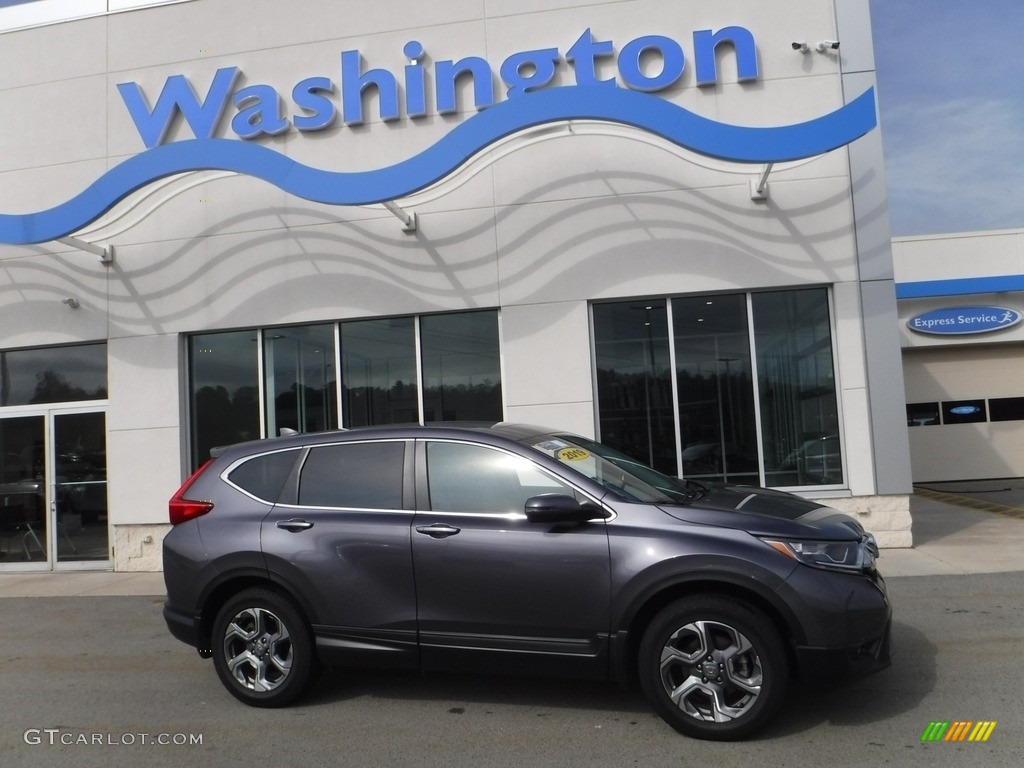 2019 CR-V EX AWD - Gunmetal Metallic / Black photo #2