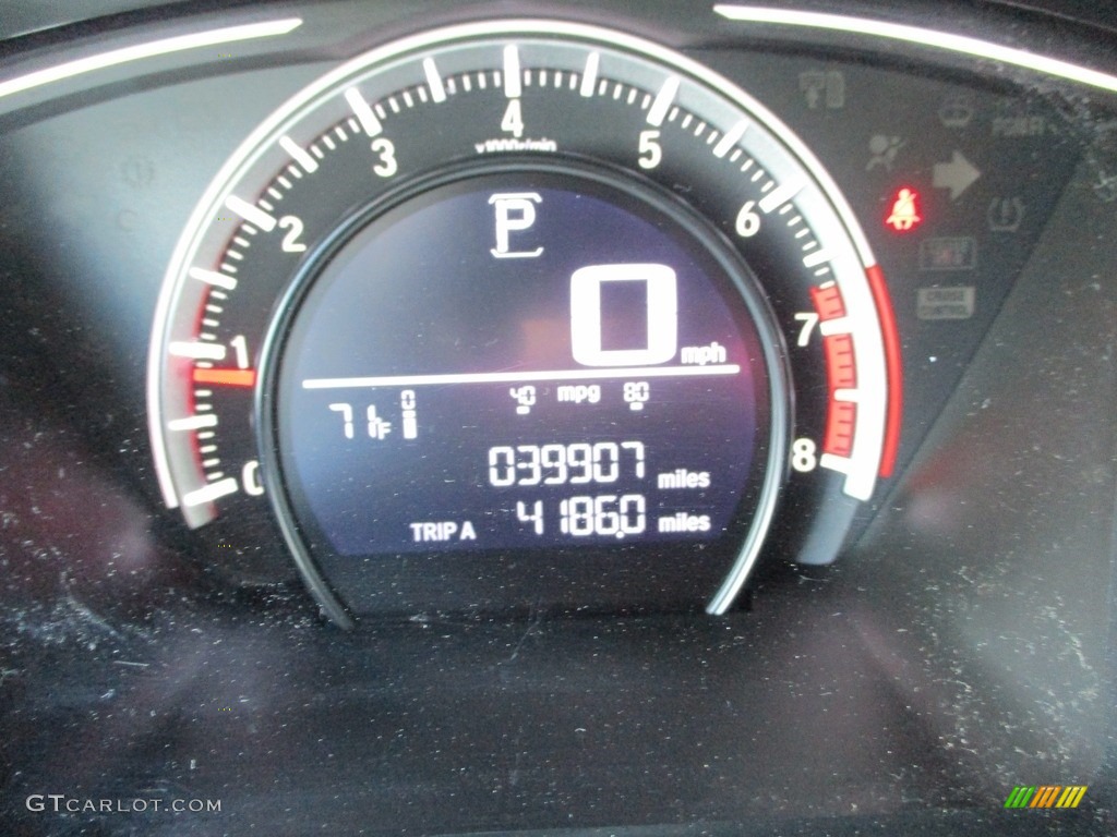 2018 Civic LX Sedan - Aegean Blue Metallic / Black photo #20